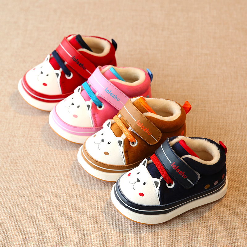 新款秋冬季嬰兒兒童冬鞋加絨二棉鞋男童女童寶寶鞋子1-3歲潮